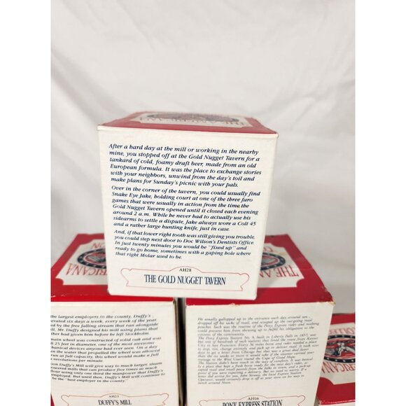 NOS 1990's The Americana Collection 12 Piece MIni Town Collectables - Picture 10 of 14